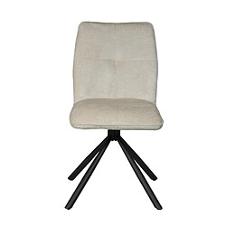 Le Quai Des Affaires Lot de 4 chaises pivotantes de salle à manger CORTINA/ Beige