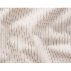 Lisa Design Housses de canapé Calgary d'angle 3 places + 1 pouf - Beige