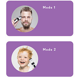 INF Tondeuse cheveux LCD rechargeable - Argent pas cher