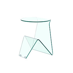 Amadeus bout de canapé verre - Transparent