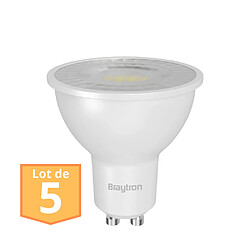 Braytron Lot de 5 Ampoules GU10 6.5W