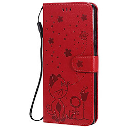 Flip Étui Samsung Galaxy A71 5G - Rouge Étui cuir PU avec fente pour carte - Design léger - Conception élégante
