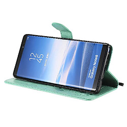 Acheter Coque Samsung Galaxy Note 8 Slim Fit Cuir PU - Vert