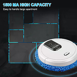 Aspirateur robot aspirant et lavant - noir