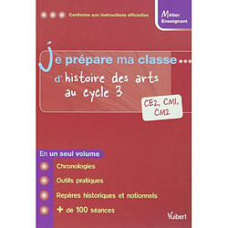 Je prépare ma classe d'histoire des arts au cycle 3 : CE2, CM1, CM2 : conforme aux instructions officielles