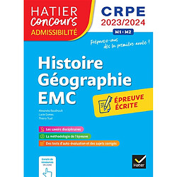 Histoire géographie, EMC : épreuve écrite d'admissibilité : CRPE 2023-2024, M1-M2