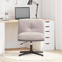 Avis VidaXL Chaise pivotante de bureau gris clair