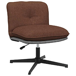 vidaXL Chaise Pivotante de Bureau - Marron
