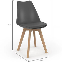 Idmarket Chaises SARA - Lot de 8 Mix Terracotta pas cher