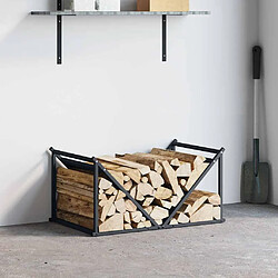 Avis vidaXL Porte-bois de chauffage 70x43x34,5 cm - Anthracite
