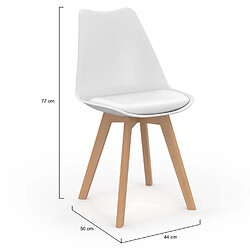 Idmarket market Chaises SARA - Lot de 8 pas cher