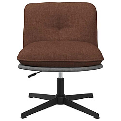 Acheter vidaXL Chaise Pivotante de Bureau - Marron