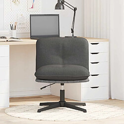 Avis VidaXL Chaise pivotante de bureau grise