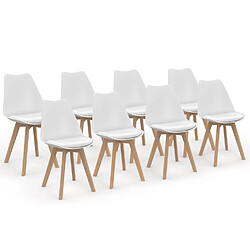 Idmarket market Chaises SARA - Lot de 8
