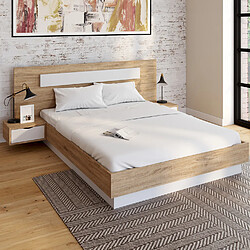 Idmarket Lit double SANTA 140 x 190 cm