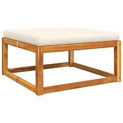 Acheter vidaXL Salon de Jardin 4 Pcs avec Coussins - Bois d'Acacia