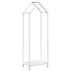 vidaXL Portant de bois chauffage blanc 40x25x120 cm