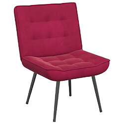Acheter vidaXL Chaise de relaxation avec Tabouret Bordeaux