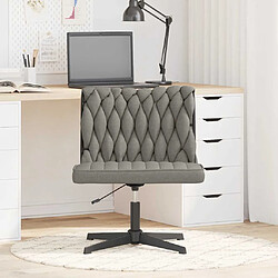 Avis VidaXL Chaise pivotante de bureau - Gris clair tissu