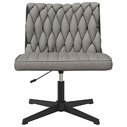 Acheter VidaXL Chaise pivotante de bureau - Gris clair tissu