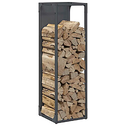 Avis vidaXL Portant de bois chauffage anthracite 25x25x80 cm