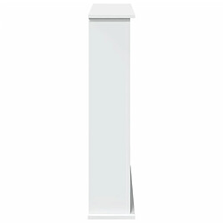 Acheter vidaXL Cadre de cheminée blanc 75x20x87,5 cm bois d'ingénierie