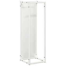 vidaXL Portant de bois chauffage blanc 25x25x80 cm