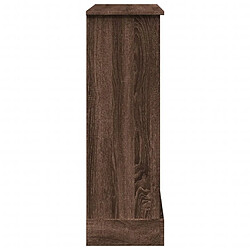 Acheter vidaXL Cadre de cheminée chêne marron 90x30x90 cm bois d'ingénierie