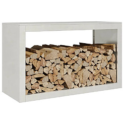 Avis vidaXL Portant de bois de chauffage - Acier inoxydable