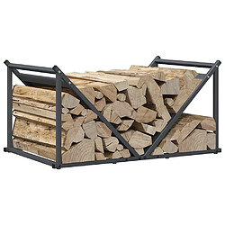 Acheter vidaXL Porte-bois de chauffage 70x43x34,5 cm - Anthracite