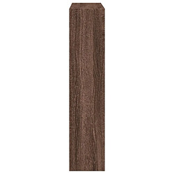 Acheter vidaXL Cadre de cheminée chêne marron 81x18x82 cm bois d'ingénierie