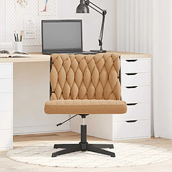 Avis vidaXL Chaise Pivotante de Bureau Beige Bouclé