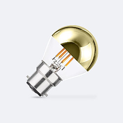 Ledkia Ampoule filament LED B22 G45 réflecteur doré