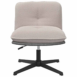 Acheter VidaXL Chaise pivotante de bureau gris clair
