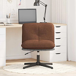Avis vidaXL Chaise Pivotante de Bureau - Marron