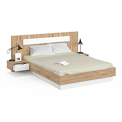 Acheter Idmarket Lit double SANTA 140 x 190 cm