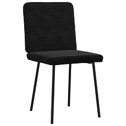 Avis VidaXL Chaises à Manger - Lot de 6 - Noir Velours