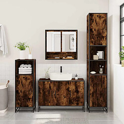 Acheter vidaXL Ensemble de meubles de salle de bain 2 pcs Chêne fumé