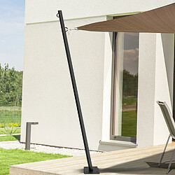 Idmarket 2 poteaux voile ombrage 2,2M