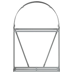 Avis vidaXL Porte-bûches anthracite 80x45x120 cm acier galvanisé