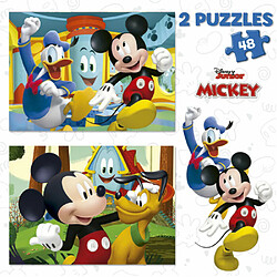 Educa Borras Puzzle 2x48 Mickey Mouse Fun House