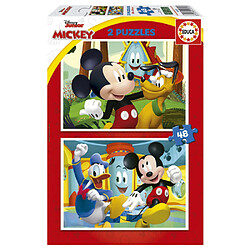 Educa Borras Puzzle 2x48 Mickey Mouse Fun House