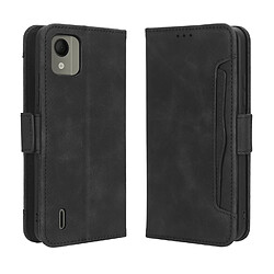 Nokia C110 4G PU Leather Wallet Case - Noir