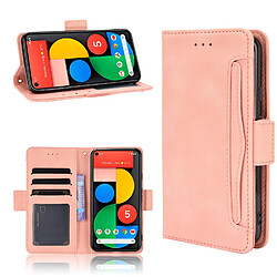Coque Google Pixel 5 Cuir PU - Rose