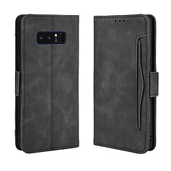 Étui Samsung Galaxy Note 8 - Noir Étui portefeuille pour Samsung Galaxy Note 8 - Cuir PU - Fentes pour cartes - Fermeture magnétique