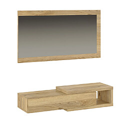 Pegane Buffet de rangement vaisselle - Chêne