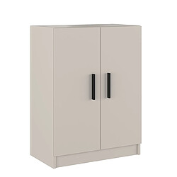 Pegane meuble bas de cuisine 2 portes - Beige