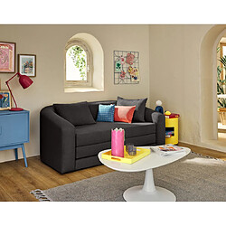 Bestmobilier Nuvia - Canapé convertible déplimousse 2 places - Gris