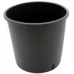Pasquini Bini Pot rond de 10 litres noir - 24 x 24cm Lot de 10.