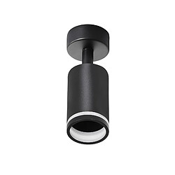 NETTLIFE Spot de plafond noir 1 ampoule plafonnier moderne spot GU10 spots orientables intérieur métal